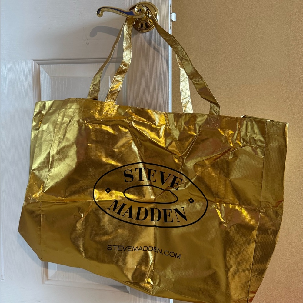 Steve Madden Metallic Gold Tote/ Shopper Bag